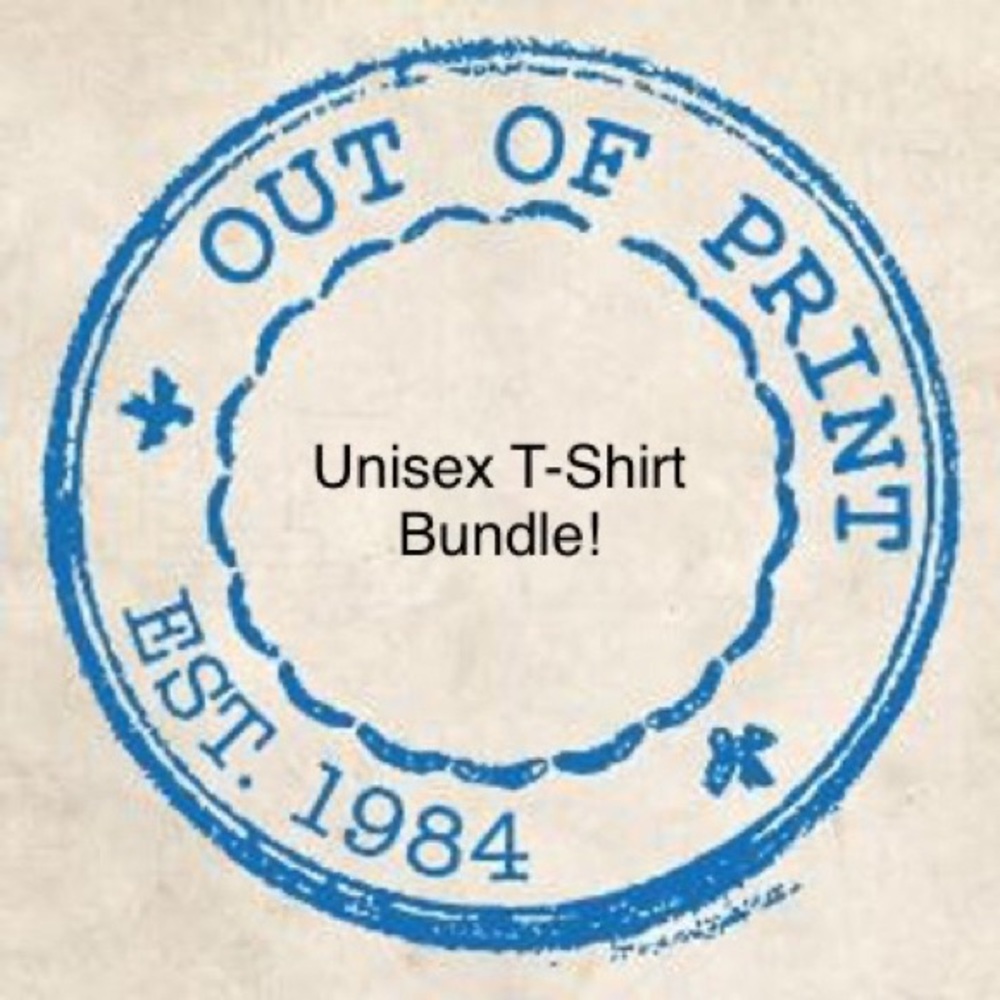 Out of Print Unisex T-Shirt Bundle Size Large
